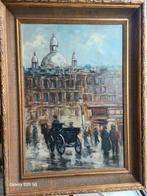 Jacob London. (1872 - 1953.) - Stadsgezicht met koetsier en, Antiek en Kunst, Kunst | Schilderijen | Klassiek