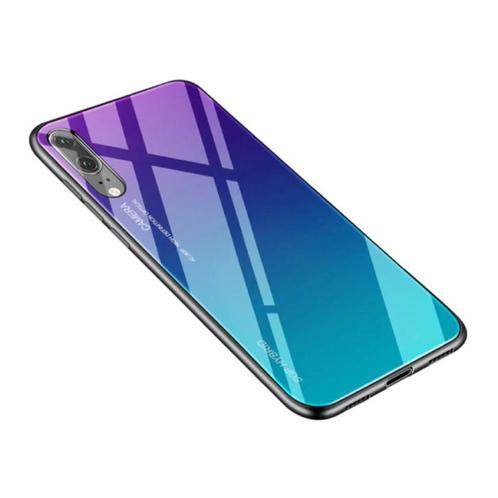 Huawei P20 - Gradient Armor Case Cover Cas TPU Hoesje Blauw, Telecommunicatie, Mobiele telefoons | Hoesjes en Screenprotectors | Overige merken