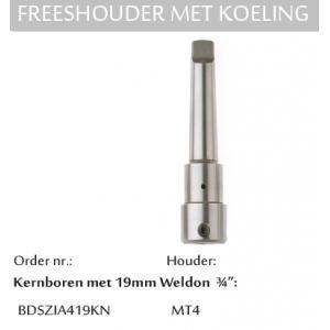 Bds bdszia419kn freeshouder met koeling voor kernboren met, Bricolage & Construction, Outillage | Fraiseuses