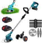 Elektrische grastrimmer met 2x accu - 21V accu -, Tuin en Terras, Grasmaaiers, Verzenden, Nieuw
