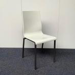 Pedrali Kuadra 1101 stoel - stapelstoel - wit/metaal