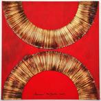 Bernard Aubertin (1934-2015) - Dessin de Feu sur Table Rouge, Antiquités & Art, Art | Peinture | Moderne