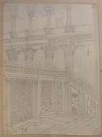 Scuola inglese (XIX) - San Lorenzo fuori le mura - Roma, Antiek en Kunst, Kunst | Schilderijen | Klassiek