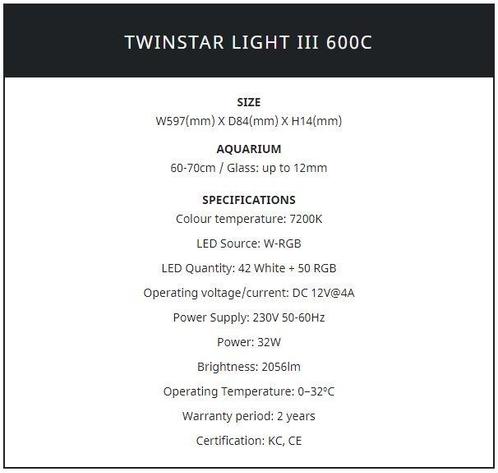 Twinstar verlichting New C-line III + gratis dimmer, Dieren en Toebehoren, Vissen | Aquaria en Toebehoren, Nieuw, Verzenden