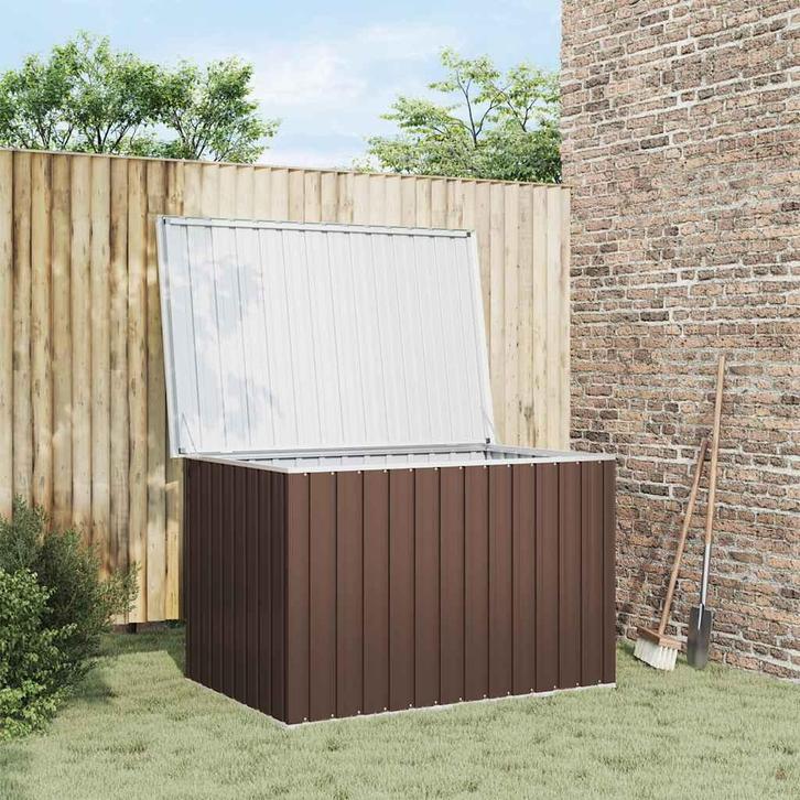 vidaXL Tuinbox 149x99x93 cm bruin, Tuin en Terras, Bergingen en Tuinkasten, Nieuw, Verzenden