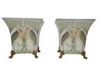 Jardinière (2) - Bronze, Porcelaine