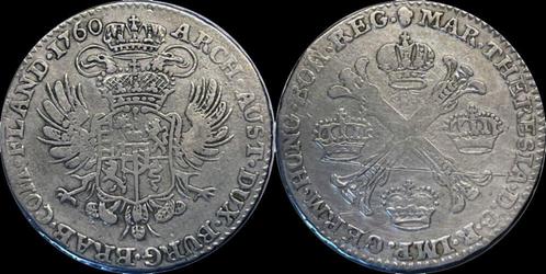Austrian Netherlands Maria-theresia 1/2 kroon (couronne)..., Postzegels en Munten, Munten | Europa | Niet-Euromunten, België, Verzenden