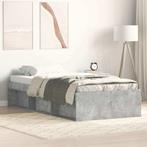 vidaXL Bedframe betongrijs 75x190 cm, Verzenden, Nieuw