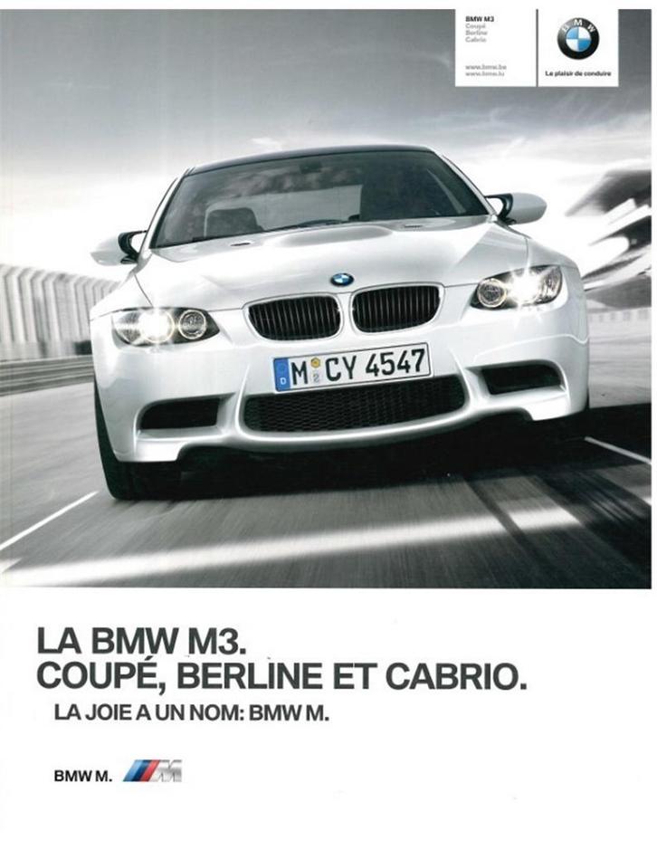 2011 BMW M3 BROCHURE FRANS, Boeken, Auto's | Folders en Tijdschriften