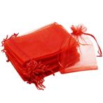 Fako Bijoux® - Organza Zakjes - 13x18cm - Rood - 100 Stuks, Divers, Emballage cadeau, Verzenden
