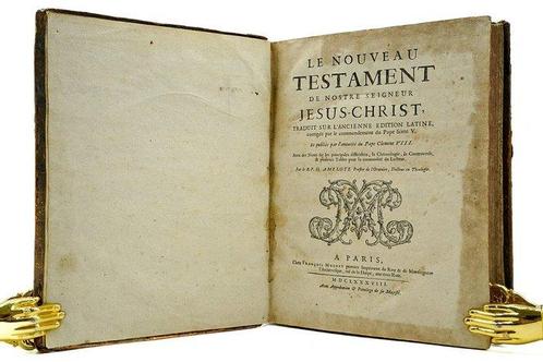 R. P. D. Amelote - Le Nouveau Testament de Nostre Seigneur, Antiek en Kunst, Antiek | Boeken en Manuscripten