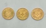 Zwitserland. 20 Francs 3x 1910, 1927, 1935 Restrike