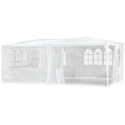 Partytent XL met zijwanden - Wit - 600 x 300 x 250 cm, Caravans en Kamperen, Tenten, Nieuw, Verzenden
