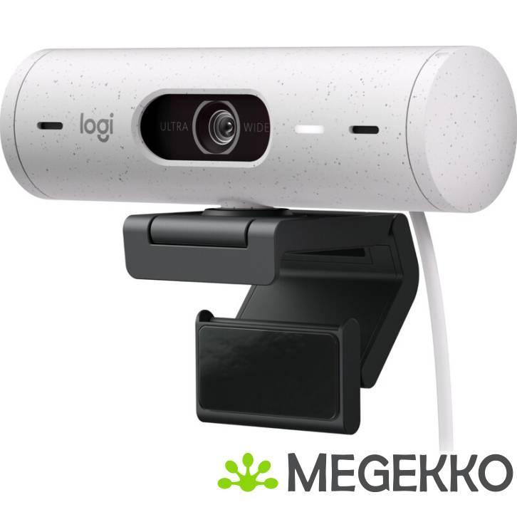 Logitech Brio 500 webcam 4 MP 1920 x 1080 Pixels USB-C Wit, Computers en Software, Webcams, Nieuw, Verzenden