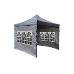 Easyup partytent met zijkanten - donkergrijs - 3x3 meter, Verzenden, Nieuw