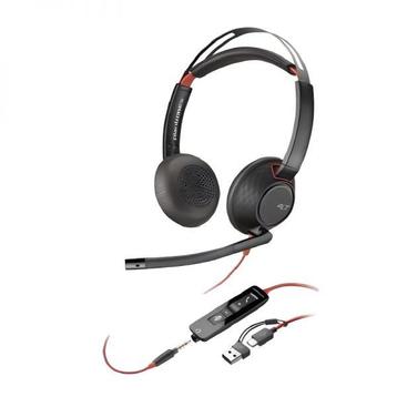 Tweedekans | Poly Blackwire Headset 5220 USB-C, Télécoms, Téléphonie mobile | Écouteurs, Ophalen of Verzenden