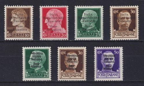 Frankrijk 1943/1944 - Set van 7 zegels van de Italiaanse, Postzegels en Munten, Postzegels | Europa | Frankrijk