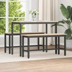 vidaXL Eetbank Naturel 100 x 32,5 x 49 cm Massief grenenhout, Huis en Inrichting, Stoelen, Verzenden, Nieuw
