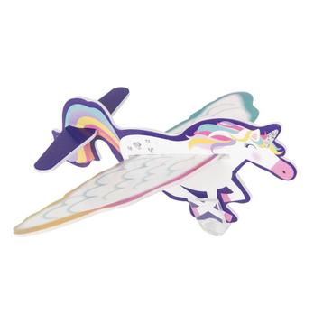 Uitdeelcadeautjes Unicorn Zweefvliegtuig 8st, Verzenden