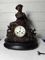 Pendule - Glas, Hout, Legering - 1800-1850