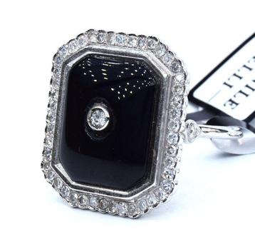 Ring - 18 karaat Witgoud - 0.55ct. tw. - Art Deco beschikbaar voor biedingen