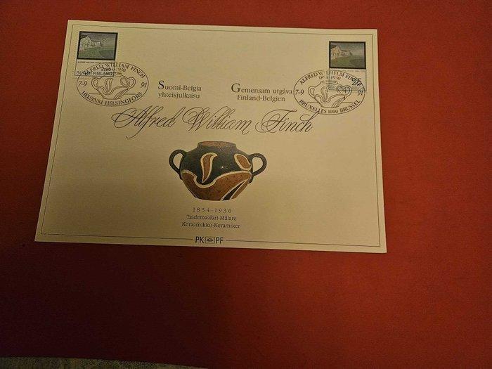 België - Finch kaart 1991 (Finse kaart), Postzegels en Munten, Postzegels | Europa | België