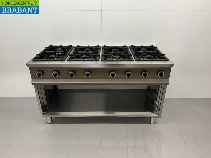 RVS  8 pits gasfornuis fornuis 700 Series 146 cm 48 kW, Zakelijke goederen, Horeca | Keukenapparatuur, Ophalen of Verzenden