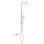 Opbouw Regendouchekraan Met Planchet Chroom Wit, Doe-het-zelf en Bouw, Sanitair, Ophalen of Verzenden, Nieuw, Chroom, Douche