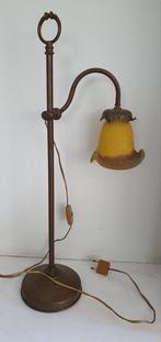 Lampe de table - Bronze patiné - lampe de bureau Art déco, Antiek en Kunst