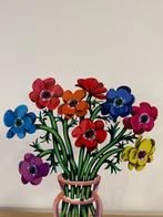 David Gerstein (1944) - sculptuur, Flowers Poppies vase - 39