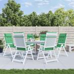 vidaXL Stoelkussens 6 st hoge rug oxford stof groen, Verzenden, Nieuw