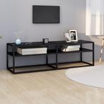 vidaXL Tv-meubel 140x40x40,5 cm gehard glas, Huis en Inrichting, Verzenden, Nieuw