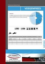 Voegenfrees: Het uitzagen van voegmortels., Verzenden, Nieuw