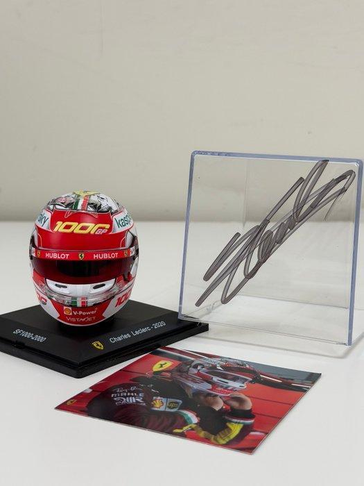 Ferrari - Charles Leclerc - 2020 - Schaal 1/5 helm, Verzamelen, Automerken, Motoren en Formule 1