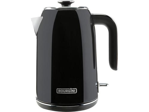 Bourgini Retro Waterkoker - Zwart - 1.7L, Elektronische apparatuur, Waterkokers, Zo goed als nieuw, Verzenden