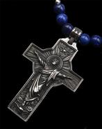 Lapis lazuli - Collier du Christ Rédempteur : Schild van, Antiek en Kunst