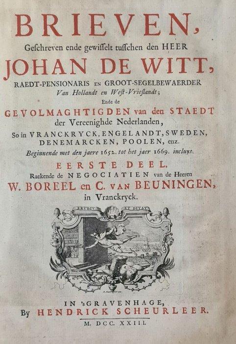 Johan de Witt - Brieven van Johan de Witt - 1723, Antiek en Kunst, Antiek | Boeken en Manuscripten