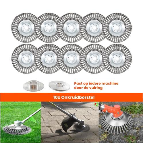 Set van 10 Stuks ! Universele Onkruidborstel – 15 CM –, Tuin en Terras, Hand-tuingereedschap, Nieuw