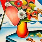 Kleopatra Artesia - (100% Hand painted) Le Bouquet se fane, Antiquités & Art