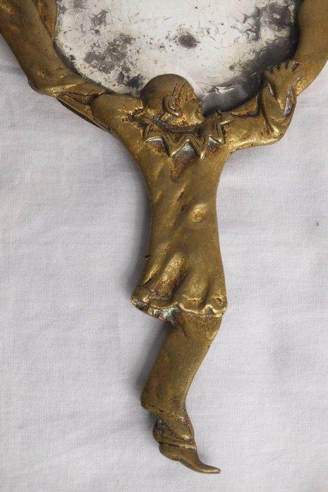 Spiegel - Brons - Spiegel., Antiek en Kunst, Curiosa en Brocante
