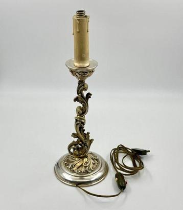 Lampe de table - Lampe de table élégante en argent 800 -