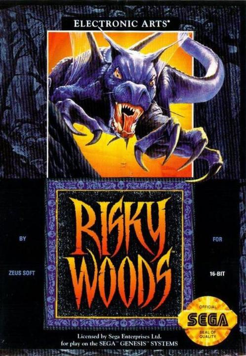 Risky Woods - Sega Genesis - NTSC (Losse Cassette), Games en Spelcomputers, Games | Sega, Zo goed als nieuw, Ophalen of Verzenden