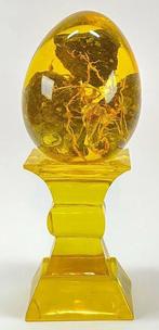 Inclusione in Lucite color Ambra: 2 Scorpioni - Diorama -, Antiek en Kunst