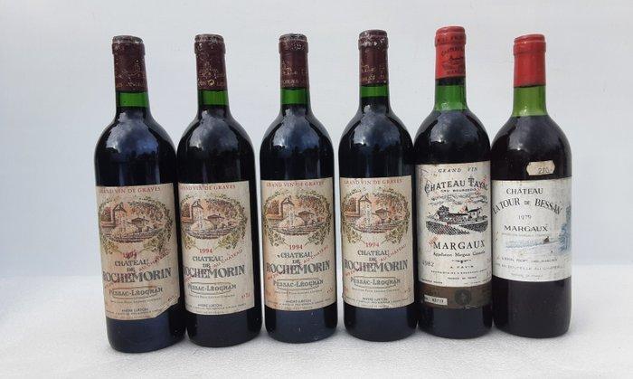 1994 x 4 Chateau de Rochemorin 1982 Chateau Tayac & 1979, Verzamelen, Wijnen