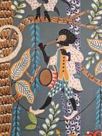 300x280cm ! Tissu exclusif singes musiciens bohèmes - Design, Antiek en Kunst