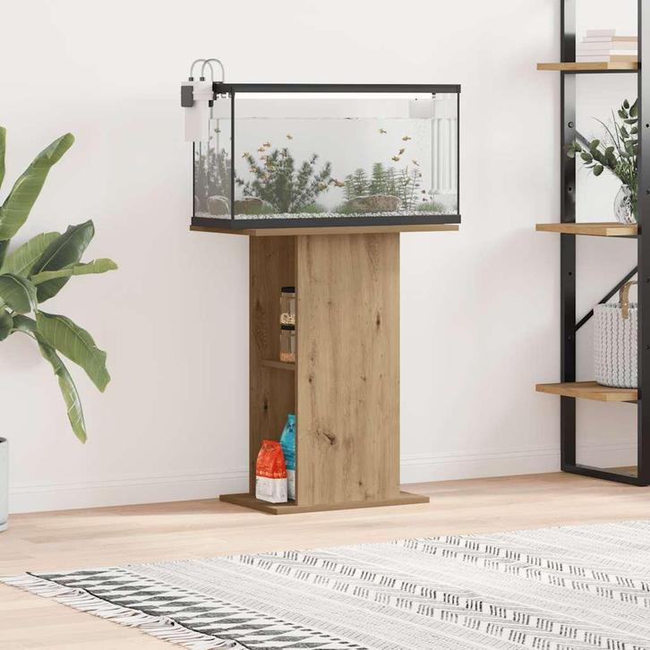 vidaXL Aquariumstandaard Artisan Eikenhout 36x60,5x72,5 cm, Dieren en Toebehoren, Vissen | Aquaria en Toebehoren, Nieuw, Verzenden