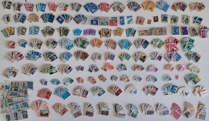 Italië 1957/1990 - Republiek Gebruikt Meer dan 5000, Postzegels en Munten, Postzegels | Europa | Italië