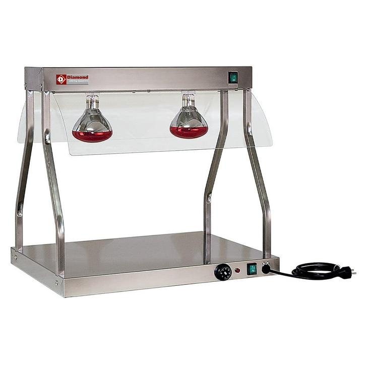 Warmhoudplaat + Infraroodlampen | 30°C/90°C | 2x 0.25kW +, Zakelijke goederen, Horeca | Keukenapparatuur, Nieuw in verpakking