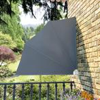 vidaXL Balkonscherm inklapbaar 140x140 cm grijs, Verzenden, Nieuw