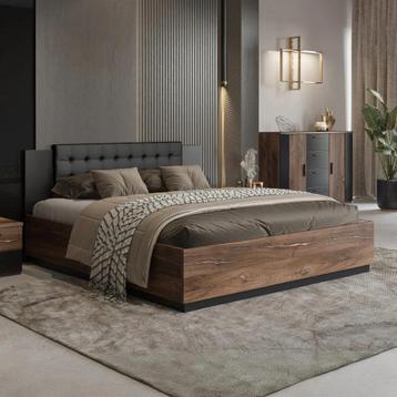 Houten Bed Siena - Bruin - Bedrame 160 x 200 beschikbaar voor biedingen